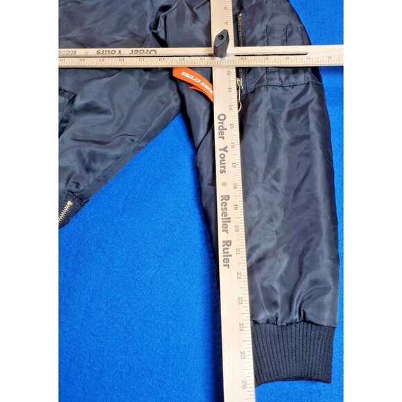 Swiss Cross Original Trailblazer Black Bomber Jacket Youth Size Large (14/16) - Picture 11 of 16